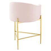 Tufted counter stool in pink by Modway additional picture 5