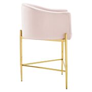 Tufted counter stool in pink by Modway additional picture 7