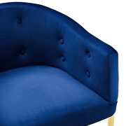 Tufted performance velvet bar stool in navy by Modway additional picture 5