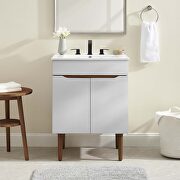 Bathroom vanity cabinet (sink basin not included) in gray walnut by Modway additional picture 2