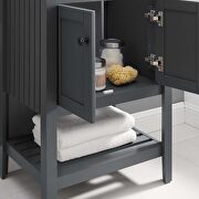 Bathroom vanity cabinet (sink basin not included) in gray additional photo 4 of 8