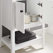 Bathroom vanity cabinet (sink basin not included) in white additional photo 4 of 8