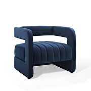 Tufted performance velvet accent armchair in midnight blue by Modway additional picture 8