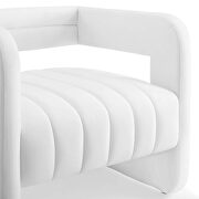 Tufted performance velvet accent armchair in white by Modway additional picture 4