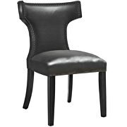 Vinyl dining chair in black additional photo 2 of 3