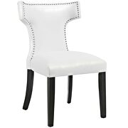 Vinyl dining chair in white additional photo 2 of 3