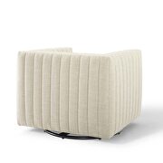 Tufted swivel upholstered armchair in beige by Modway additional picture 10