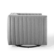 Tufted swivel upholstered armchair in light gray by Modway additional picture 7