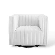 Tufted swivel upholstered armchair in white by Modway additional picture 6