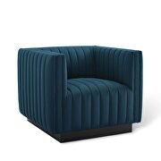 Tufted upholstered fabric armchair in azure by Modway additional picture 7
