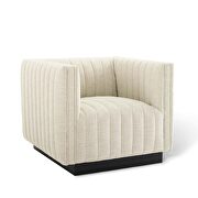 Tufted upholstered fabric armchair in beige by Modway additional picture 7