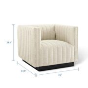 Tufted upholstered fabric armchair in beige by Modway additional picture 9