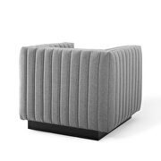 Tufted upholstered fabric armchair in light gray by Modway additional picture 6