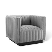 Tufted upholstered fabric armchair in light gray by Modway additional picture 7