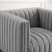Tufted upholstered fabric armchair in light gray by Modway additional picture 10