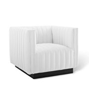 Tufted upholstered fabric armchair in white by Modway additional picture 7