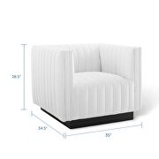 Tufted upholstered fabric armchair in white by Modway additional picture 9