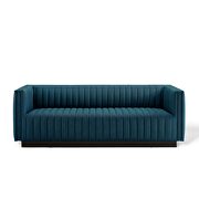 Tufted upholstered fabric sofa in azure by Modway additional picture 6