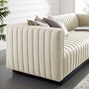 Tufted upholstered fabric sofa in beige by Modway additional picture 10