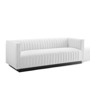 Tufted upholstered fabric sofa in white by Modway additional picture 7
