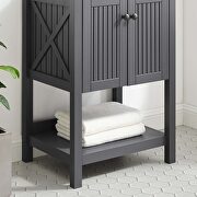 Bathroom vanity cabinet (sink basin not included) in gray by Modway additional picture 3