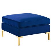 Performance velvet ottoman in navy by Modway additional picture 2
