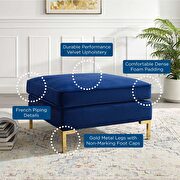 Performance velvet ottoman in navy by Modway additional picture 5