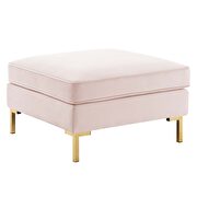 Performance velvet ottoman in pink by Modway additional picture 2