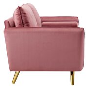 Performance velvet sofa in dusty rose by Modway additional picture 7