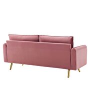 Performance velvet sofa in dusty rose by Modway additional picture 8