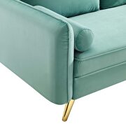 Performance velvet sofa in mint by Modway additional picture 6