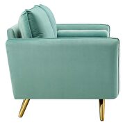 Performance velvet sofa in mint by Modway additional picture 8