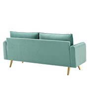 Performance velvet sofa in mint by Modway additional picture 9