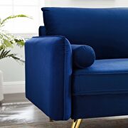 Performance velvet sofa in navy by Modway additional picture 5