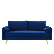 Performance velvet sofa in navy by Modway additional picture 7