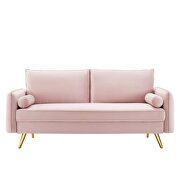 Performance velvet sofa in pink by Modway additional picture 7