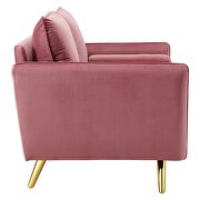 Performance velvet loveseat in dusty rose by Modway additional picture 8