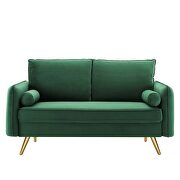 Performance velvet loveseat in emerald by Modway additional picture 7