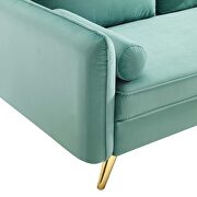 Performance velvet loveseat in mint by Modway additional picture 6