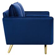 Performance velvet loveseat in navy by Modway additional picture 7