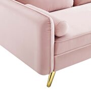 Performance velvet loveseat in pink by Modway additional picture 6