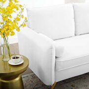 Performance velvet loveseat in white by Modway additional picture 3