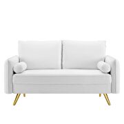 Performance velvet loveseat in white by Modway additional picture 7