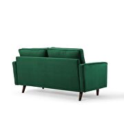 Performance velvet loveseat in green by Modway additional picture 4