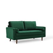 Performance velvet loveseat in green by Modway additional picture 6