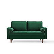 Performance velvet loveseat in green by Modway additional picture 7