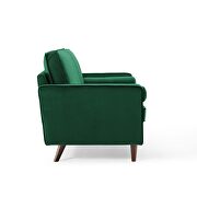 Performance velvet loveseat in green by Modway additional picture 8