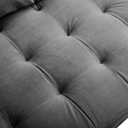 Performance velvet loveseat in gray by Modway additional picture 3