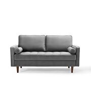 Performance velvet loveseat in gray by Modway additional picture 7