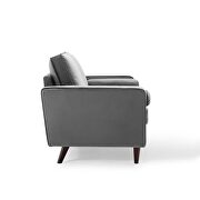 Performance velvet loveseat in gray by Modway additional picture 8